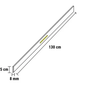 StairTech PVC Reno LED -voorbereid onderlat 130cm Basalt Meest Verkocht